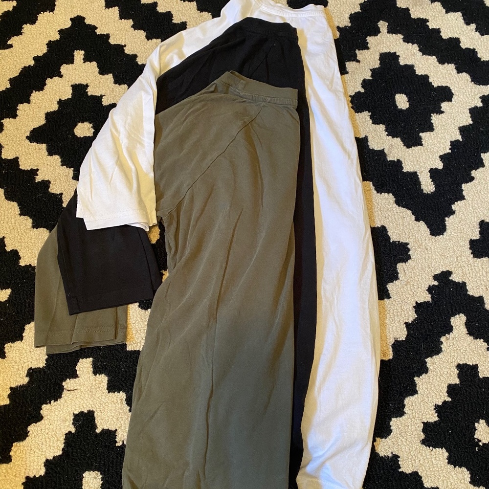Pact Maternity Long Sleeve Shirt Bundle Size M